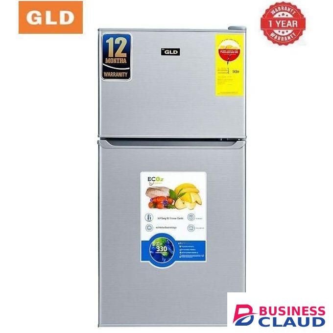 Gld COMPACT DOUBLE DOOR FRIDGE 90L,SILVER(1YR WRTY)