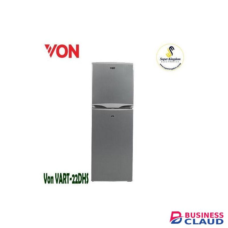 VON Hotpoint VART-22DHS Double Door Fridge 138L – Silver