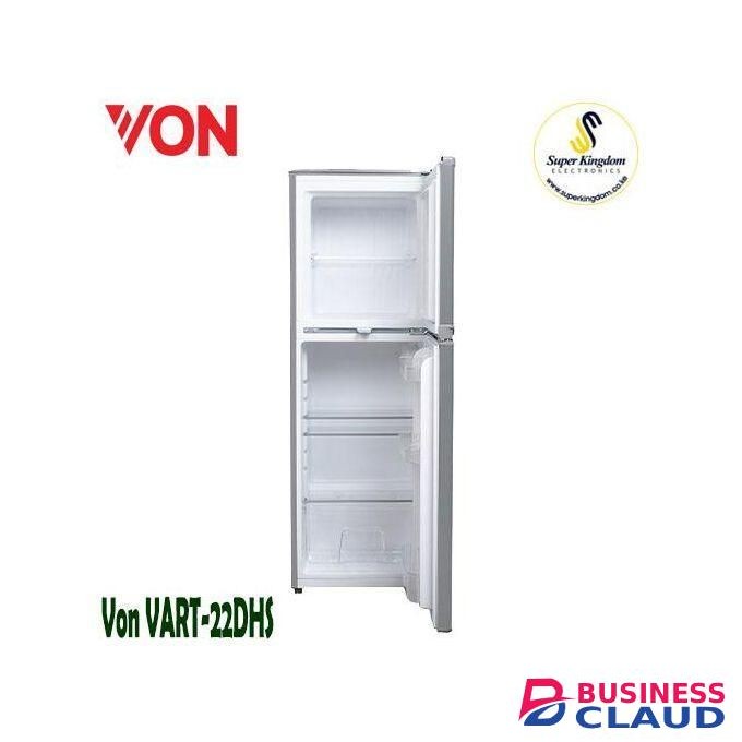 VON Hotpoint VART-22DHS Double Door Fridge 138L – Silver
