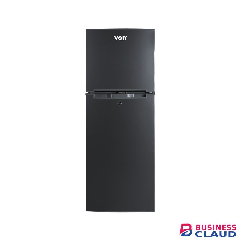 VON VRT-138DRHX Double Door Fridge 138L- Grey (1YR WRTY)