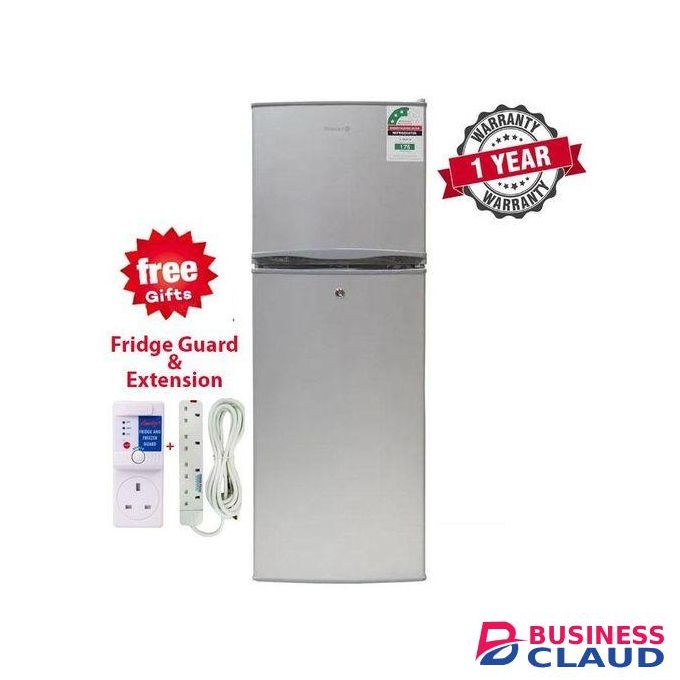 VOLSMART VL-BCD138, 138 Liters Double Door Fridge,Silver+Free Gifts (1YR WRTY)