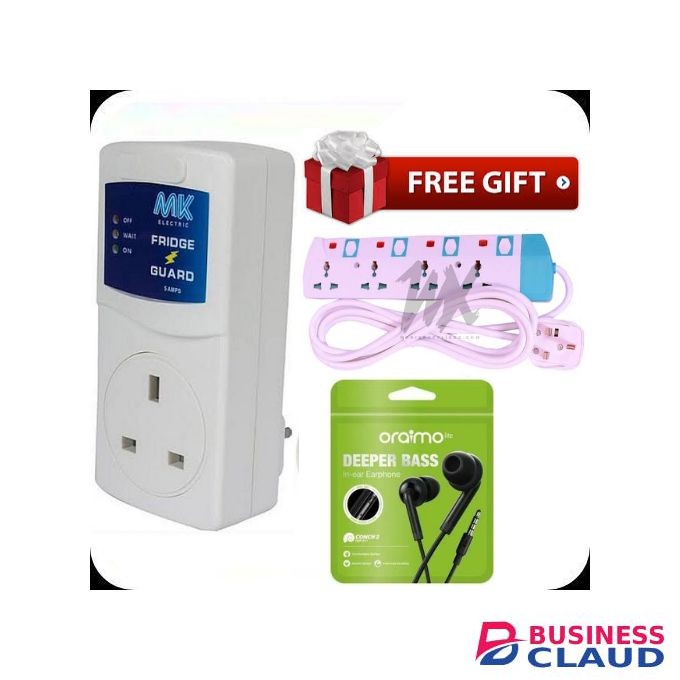 MK Fridge Guard For Hisense , Samsung & All Fridges/Refrigerators + Free 4-Way Power King Extension & Earphones