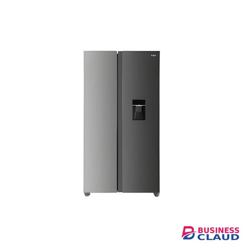 Fridge, 595L, 2 Door Side By Side, No Frost, INVERTER Compressor, Inox Line Brush, Water Dispenser