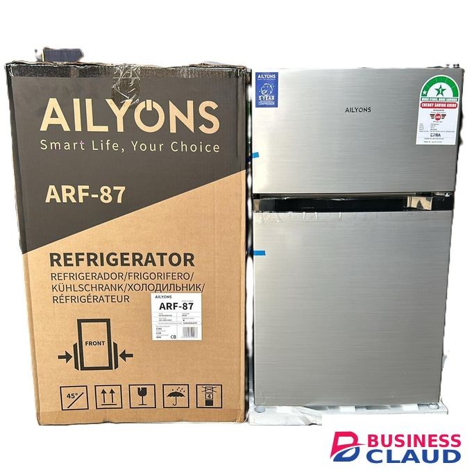 AILYONS ARF-87 86 Llitres Double Door Fridge,SILVER+(1YR WARRANTY)