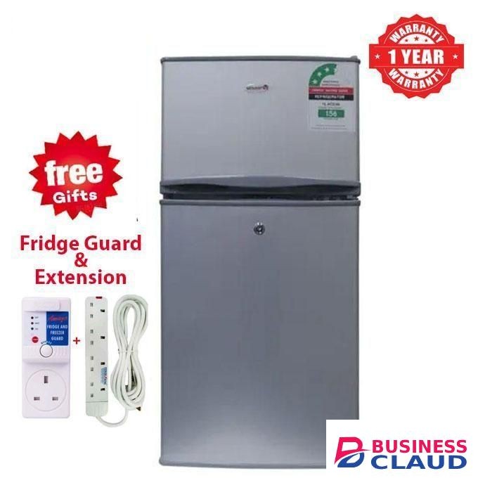 VOLSMART 108L Mini Fridge Direct Cool, Double Door+Free Guard+Extension