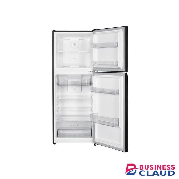 Mika Fridge, 197L, 2 Door Top Mount Freezer, No Frost (Frost Free), Inox Line Brush