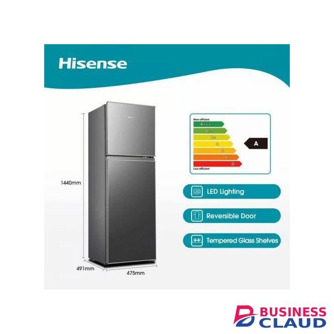 Hisense Fridge 154 Liters Direct Cool Double Door - Silver (2 Years Warranty)