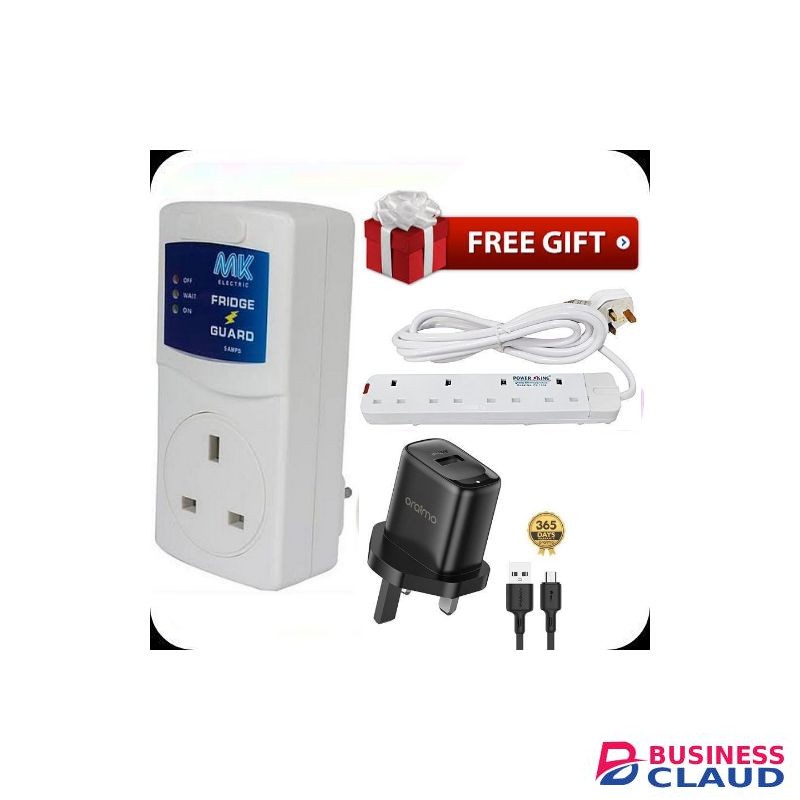MK Fridge Guard For Hisense , Samsung & All Fridges/Refrigerators + Free 4-Way Power King Extension & Fast Charger