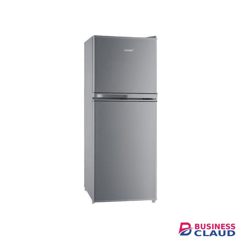 Vision Plus 220L Double Door Fridge, Eco-Friendly, Fast & Even Cooling Compact Freezer+Guard(2Yrs Warranty)