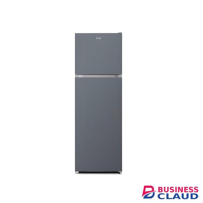 Mika 255L No Frost Double Door Fridge – Energy Efficient With 3D Cooling (Dark Silver)