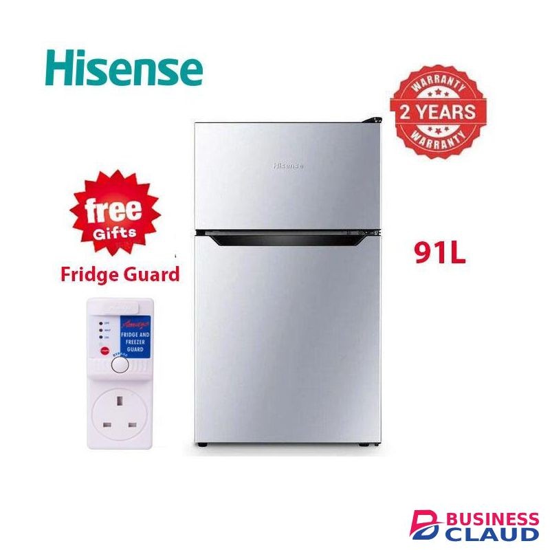 Hisense 91L Fridge Double Door, Compact & Efficient Cooling (2 Years Warranty)