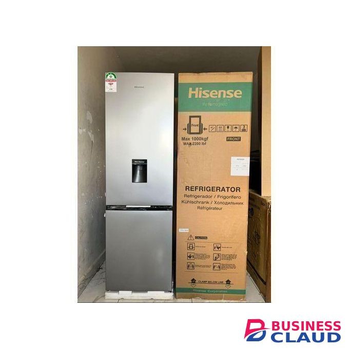 Hisense 268L No Frost Bottom Freezer Fridge with Water Dispenser, Multi-Air Flow, Silver Finish & 2 Years Warranty