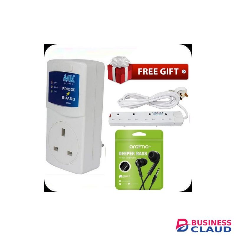 MK High Quality Fridge Guard For Hisense , Samsung & All Fridges/Refrigerators + Free 4-Way Power King Extension & Earphones