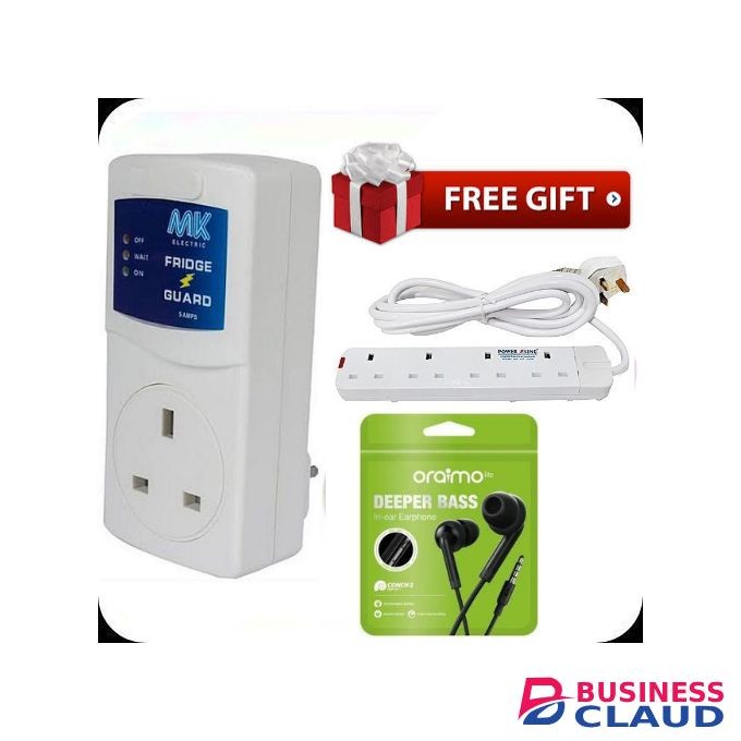 MK High Quality Fridge Guard For Hisense , Samsung & All Fridges/Refrigerators + Free 4-Way Power King Extension & Earphones