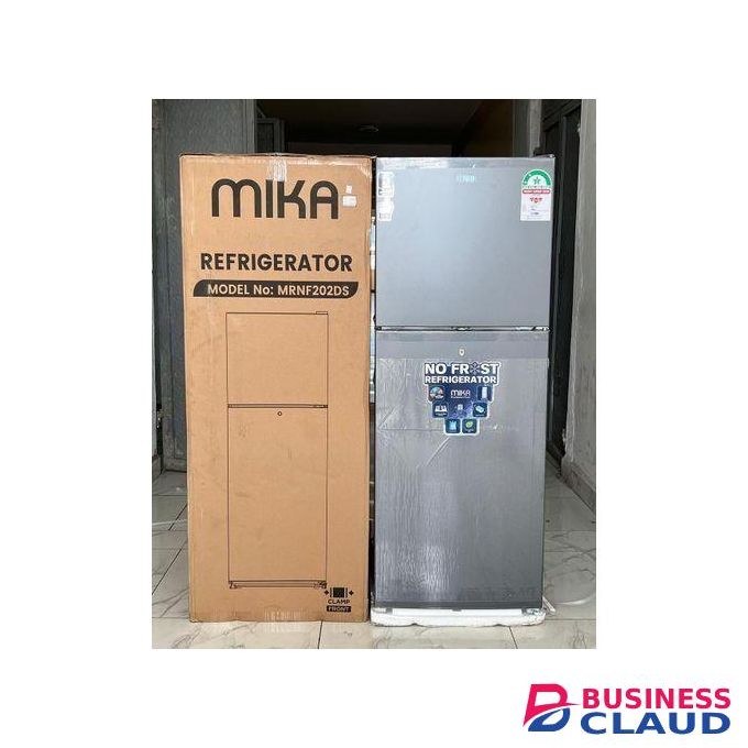 MIKA FRIDGE, 202L, 2 DOOR TOP MOUNT FREEZER, NO FROST (FROST FREE)