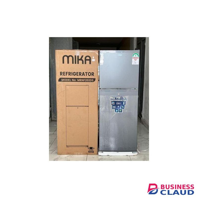 MIKA FRIDGE, 202L, 2 DOOR TOP MOUNT FREEZER, NO FROST (FROST FREE)