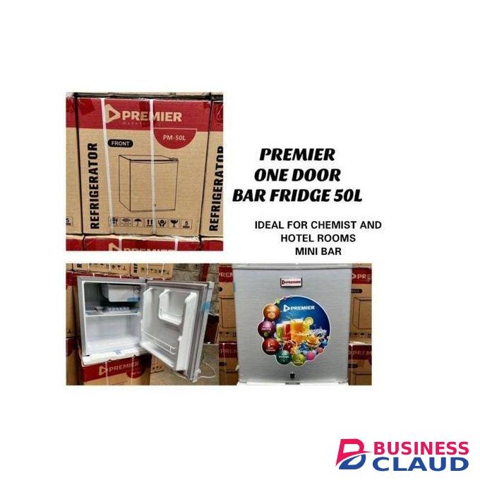 Premier ONE DOOR BAR FRIDGE 50L IDEAL FOR CHEMIST AND HOTEL ROOMS MINI BAR