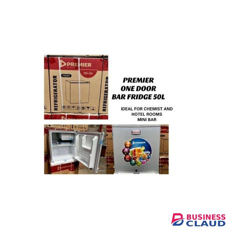 Premier ONE DOOR BAR FRIDGE 50L IDEAL FOR CHEMIST AND HOTEL ROOMS MINI BAR