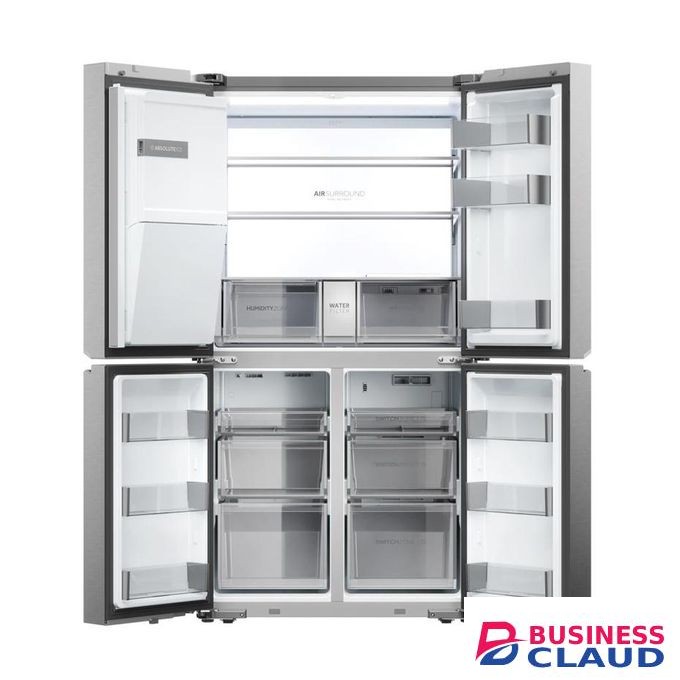 Haier 601L No Frost Four Door Fridge Triple Inverter HCR7918EIMP(UK) - Silver