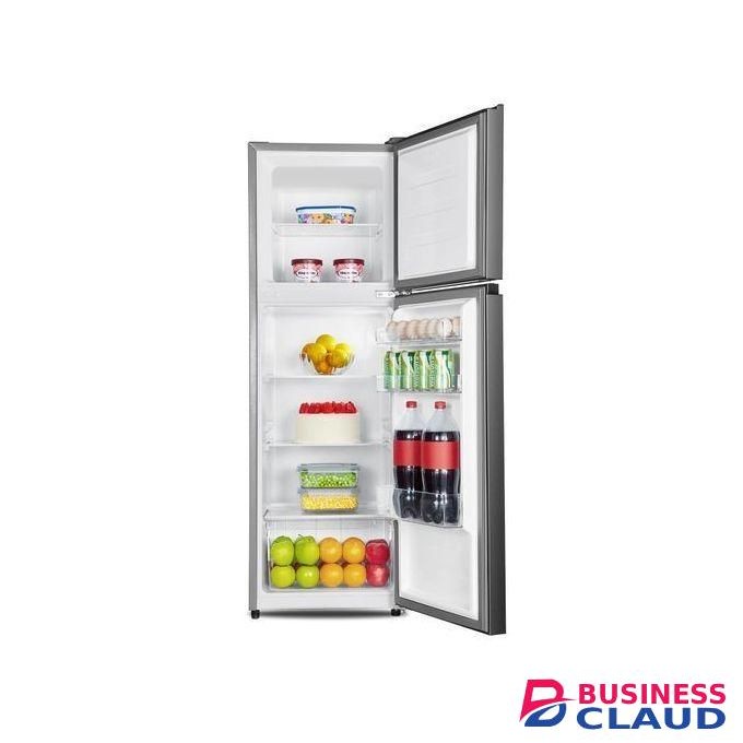 Hisense REF154DR Fridge 154Liters Double Door, Direct Cool, Stylish Finish, Top Freezer+FREE GUARD