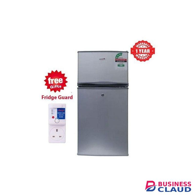 VOLSMART VL-BCD108, 108 Liters Double Door Fridge,Silver+Free Gifts