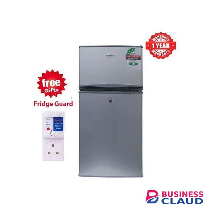 VOLSMART VL-BCD108, 108 Liters Double Door Fridge,Silver+Free Gifts