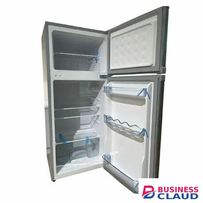 Vitron VDR128DS, 125 Liters Double Door Fridge with Top Mount Freezer - Silver Hairline (1YR WRTY)