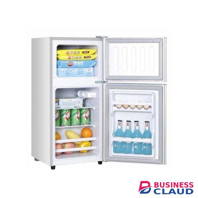 Gld Double Door Mini-Fridge 90L,Low Noise Sleek Design(1YR WARRANTY)