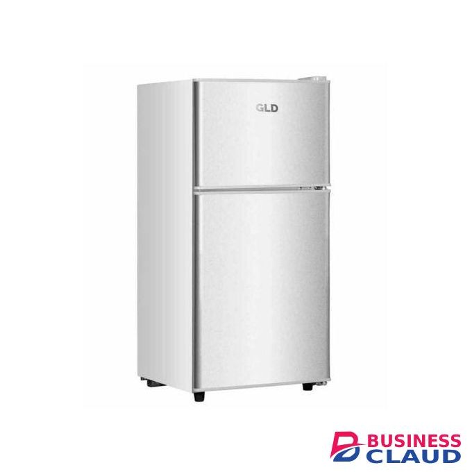 Gld 90L Double Door Fridge,Compact & Energy Efficient – Silver Finish(1YR WARRANTY)