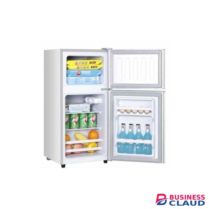 Gld 90L Double Door Fridge,Compact & Energy Efficient – Silver Finish(1YR WARRANTY)