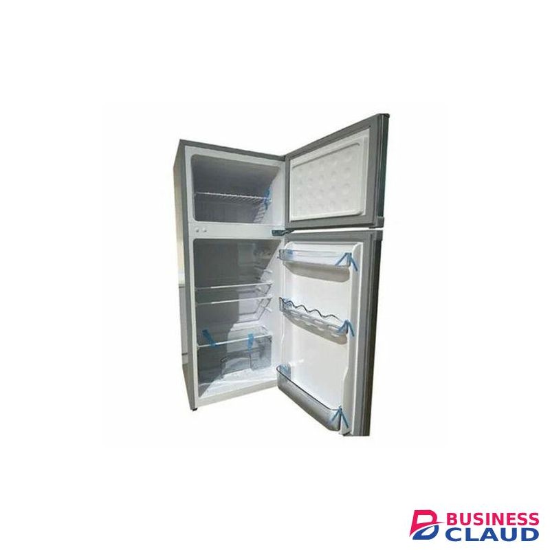 Vitron 125 Liters Double Door Fridge With Top Mount Freezer - Silver Hairline (1YR WRTY)