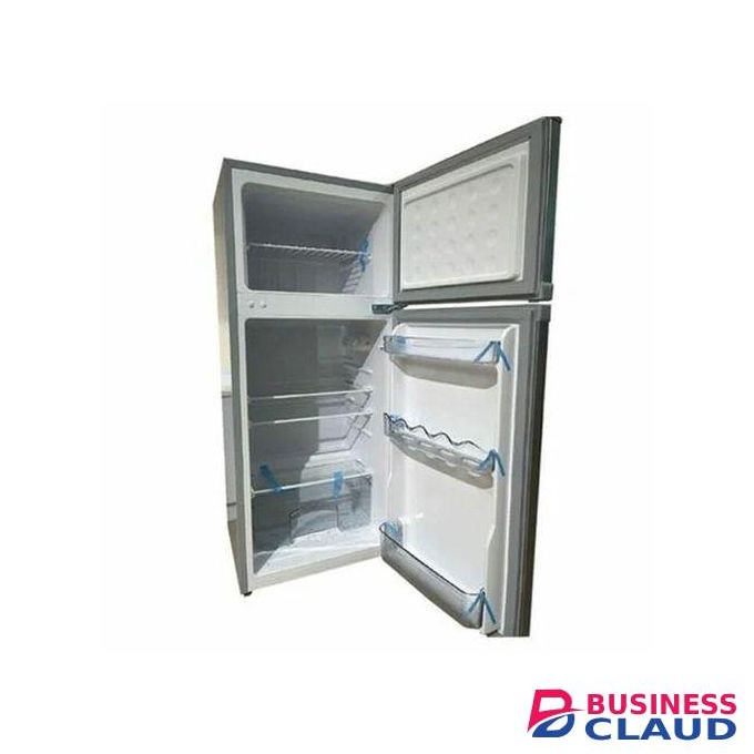 Vitron 125 Liters Double Door Fridge With Top Mount Freezer - Silver Hairline (1YR WRTY)