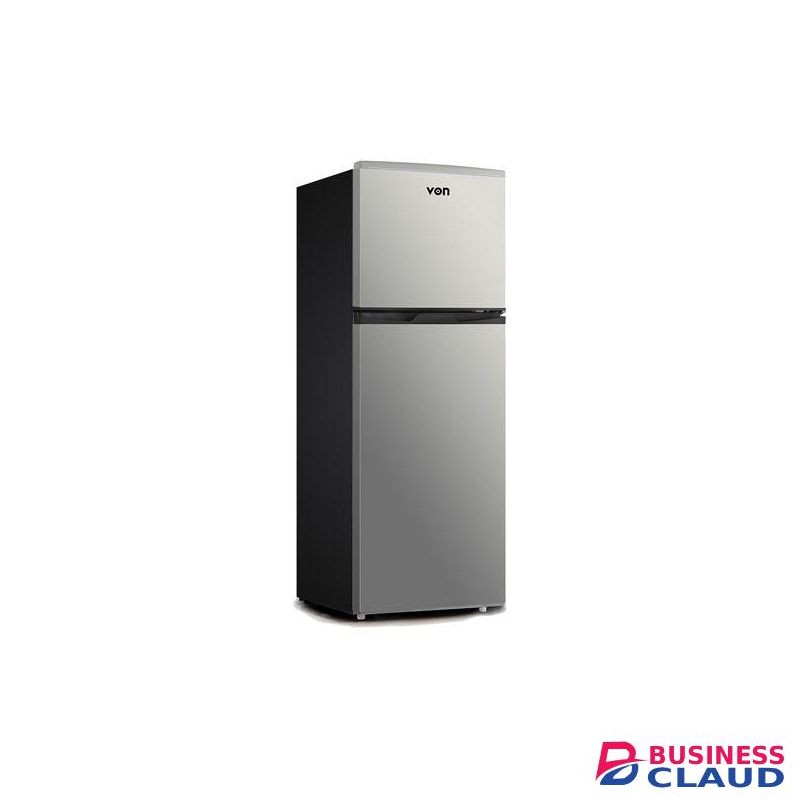 VON VART 19DHS Fridge – 136L Capacity, Freezer Top,SILVER(1YR WARRANTY)