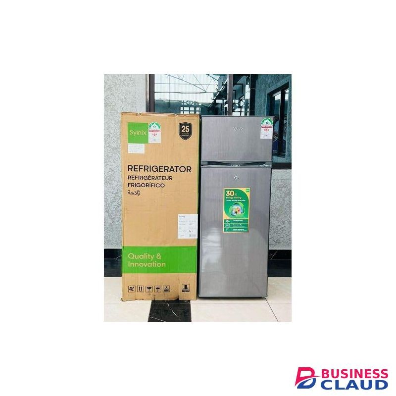 Synix Double Door Fridge 210 Liters Large Capacity Energy Efficient Saver 3 Stars, Low Noise,1yr Warranty