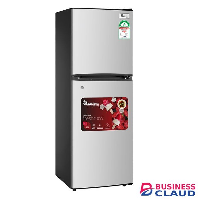 Ramtons RF/203, 2 Door Direct Cool Fridge, 128 Litres - Silver(1YR WRTY)
