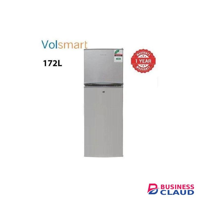 VOLSMART Fridge Double Door Top Mounted Freezer Reliable Quality 172 Litres