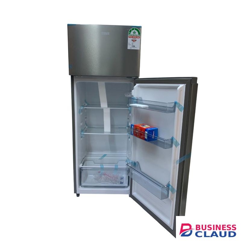 Ecomax Fridge 230L Double Door Direct Cooling RF-230 Silver Grey
