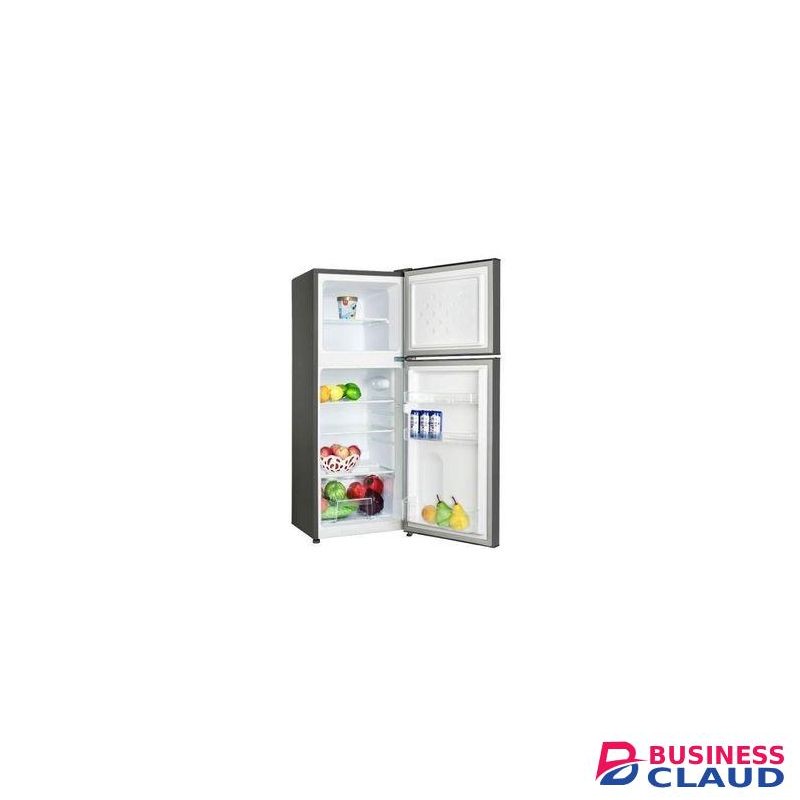 Fridge, 255L, 2 Door Top Mount Freezer No Frost (Frost Free), Dark Silver, Home Use And Suitable For Hotels.