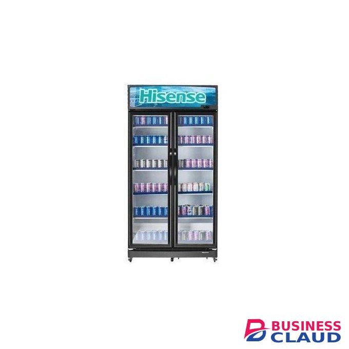 Hisense 758L Showcase Fridge with Double Glass Door Commercial Display with Lock & Key, 2 Years Warranty