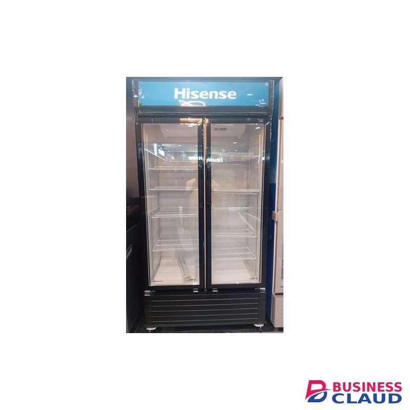 Hisense 758L Showcase Fridge with Double Glass Door Commercial Display with Lock & Key, 2 Years Warranty