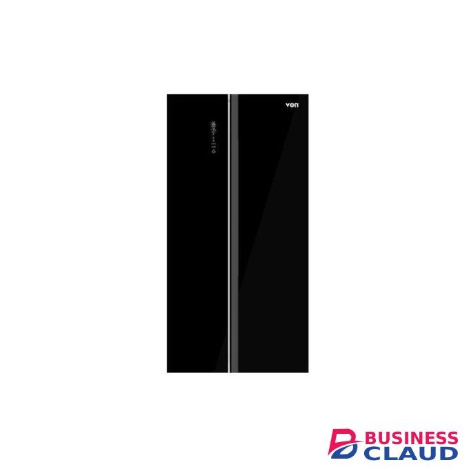 VON 429L Side-by-Side Fridge – Elegant Black Finish, Large Capacity, Energy Efficient , Premium Cooling On Businessclaud