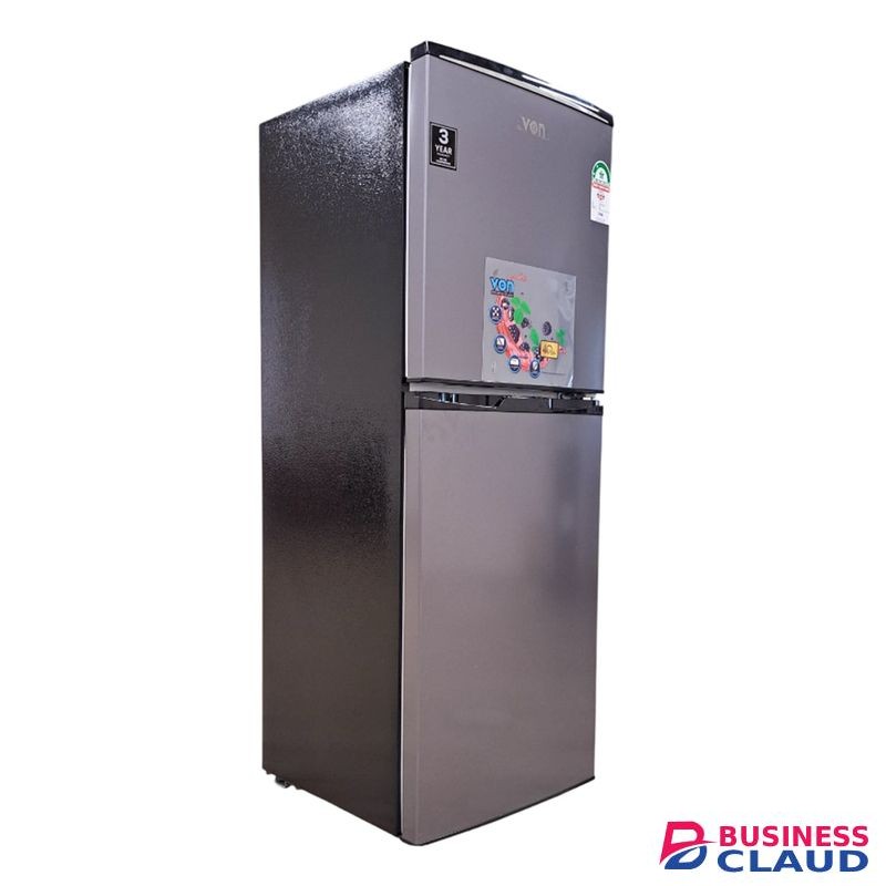 VON VRT-195DRHS Double Door Direct Cool Fridge - 195L, Dark Silver (1YR WRTY)