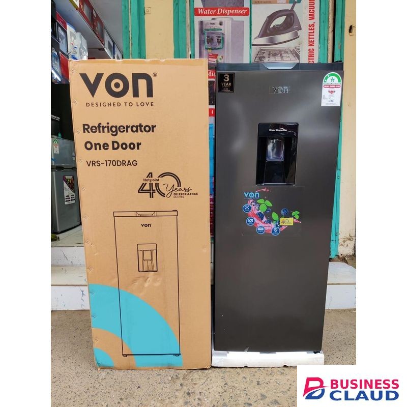 VON 170L Fridge VRS-170DRAG – Single Door, Direct Cool, Compact Design+1YR WARRANTY