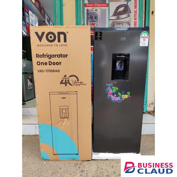 VON 170L Fridge VRS-170DRAG – Single Door, Direct Cool, Compact Design+1YR WARRANTY
