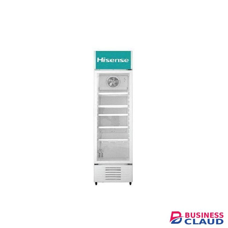 Hisense 382L Showcase Glass Door Fridge Beverage Display with Door Lock, Energy Efficient Cooling Chiller & 2 Years Warranty