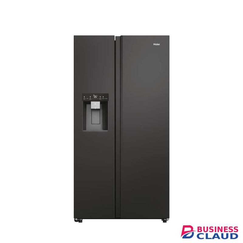 Haier 601L Fridge No Frost Side by Side Door,Twin Inverter (HSW59F18EIPT)- Sunlight Steel (2YRs WRTY)