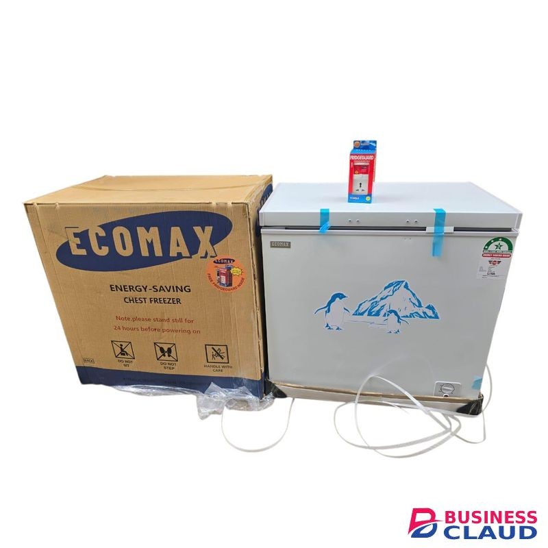 Ecomax 169 litres deep chest freezer plus fridge guard
