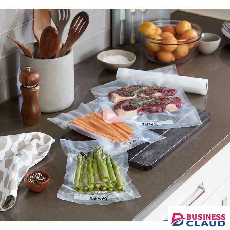 Vacuum Sealer Roll BPA Free Food Storage Bag for Freezer/Fridge, Reusable Airtight Heat Seal Bags Compatible with All Vacuum Sealer Machines, Keep Food Fresh Longer/ Food Saver Fridge Storage Bag