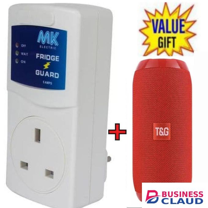 MK Best Universal High Quality Voltage Surge Protector Fridge Guard For Hisense, VON VART Double Door Fridge With Free Bluetooth Speaker