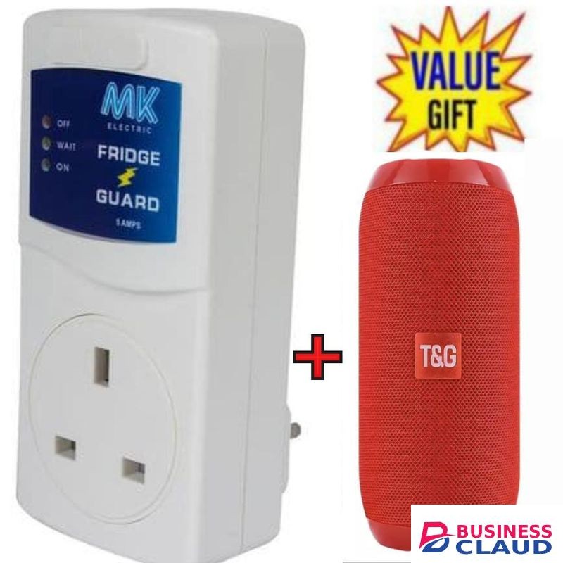 MK Best Universal High Quality Voltage Surge Protector Fridge Guard For Hisense, VON VART Double Door Fridge With Free Bluetooth Speaker